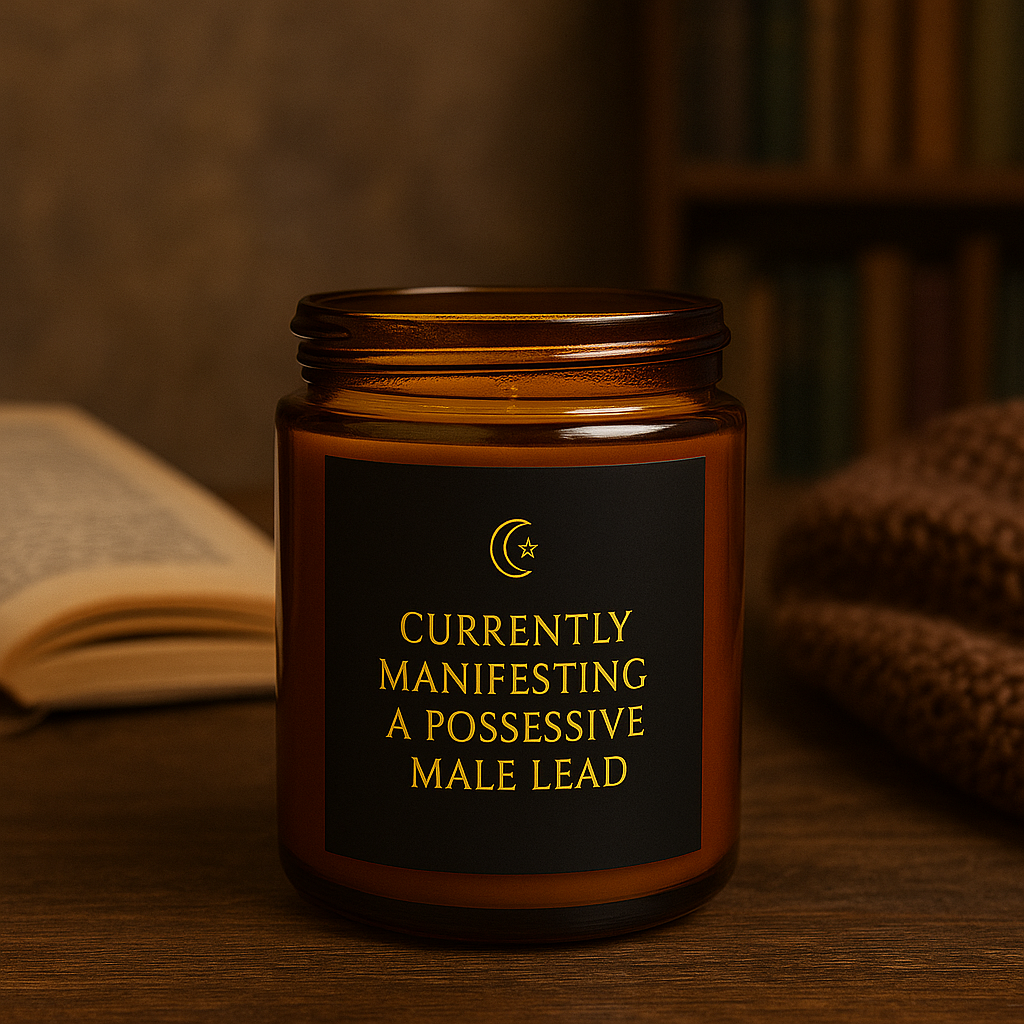 Currently Manifesting a Possessive Male Lead | Smutty Book Lover Candle | Bookish Gift | Dark Romance | Cozy Reading Candle