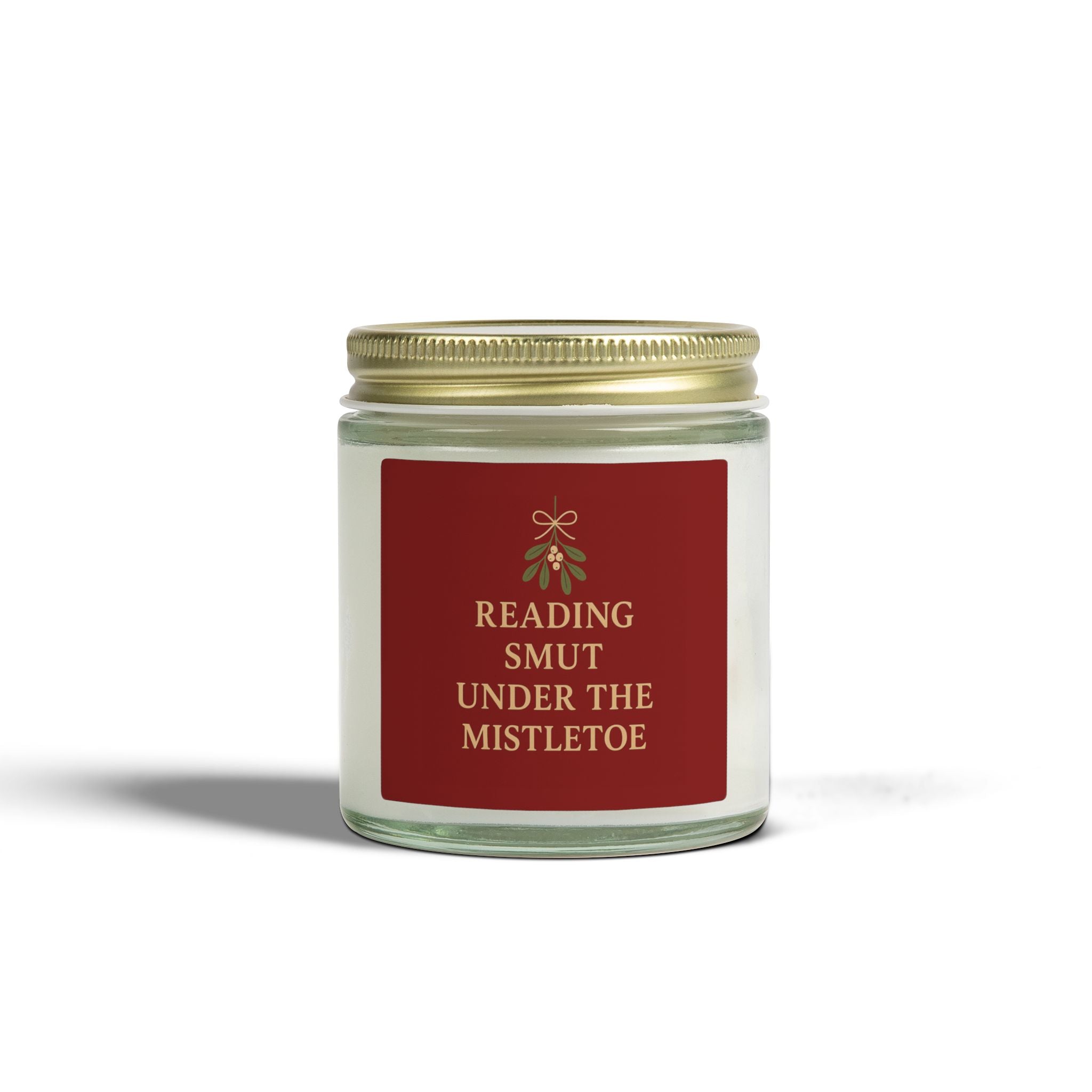 Reading Smut Under the Mistletoe Candle | Christmas Candle for Book Lovers | Spicy Holiday Soy Candle | Book Girl World
