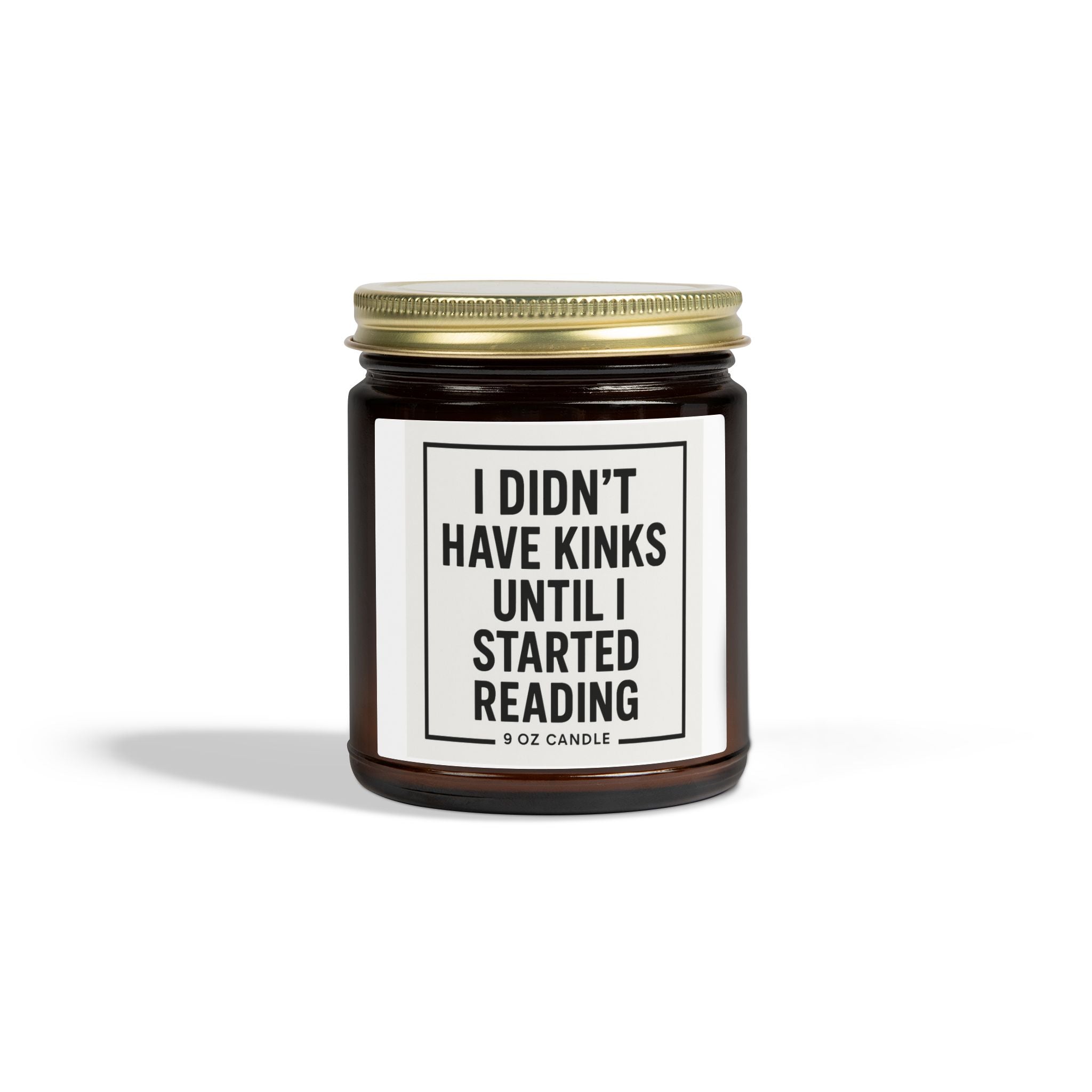 "I Didn’t Have Kinks Until I Started Reading" – Funny Bookish Candle | Book Lover Gift | Reading Candle | Spicy Romance Candle | 9oz Soy Candle