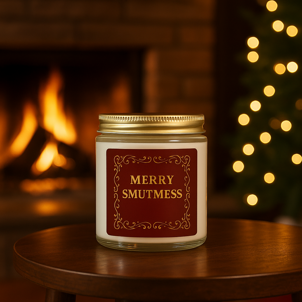 Merry Smutmess Candle | Spicy Holiday Candle | Book Lover Christmas Gift | Smut Reader Candle | Book Girl World
