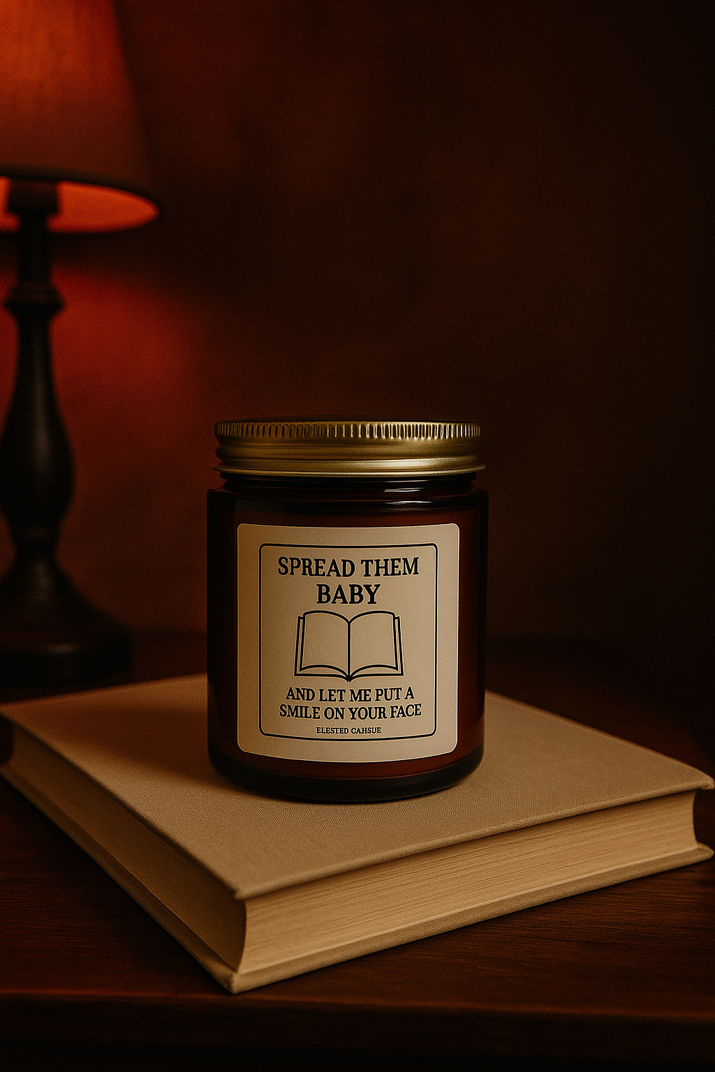 Spread Them Baby Candle – Smutty Book Lover Gift | Dark Romance Candle | Spicy Bookish Decor | Book Girl World